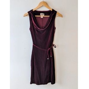Burgundy Velvet Dress